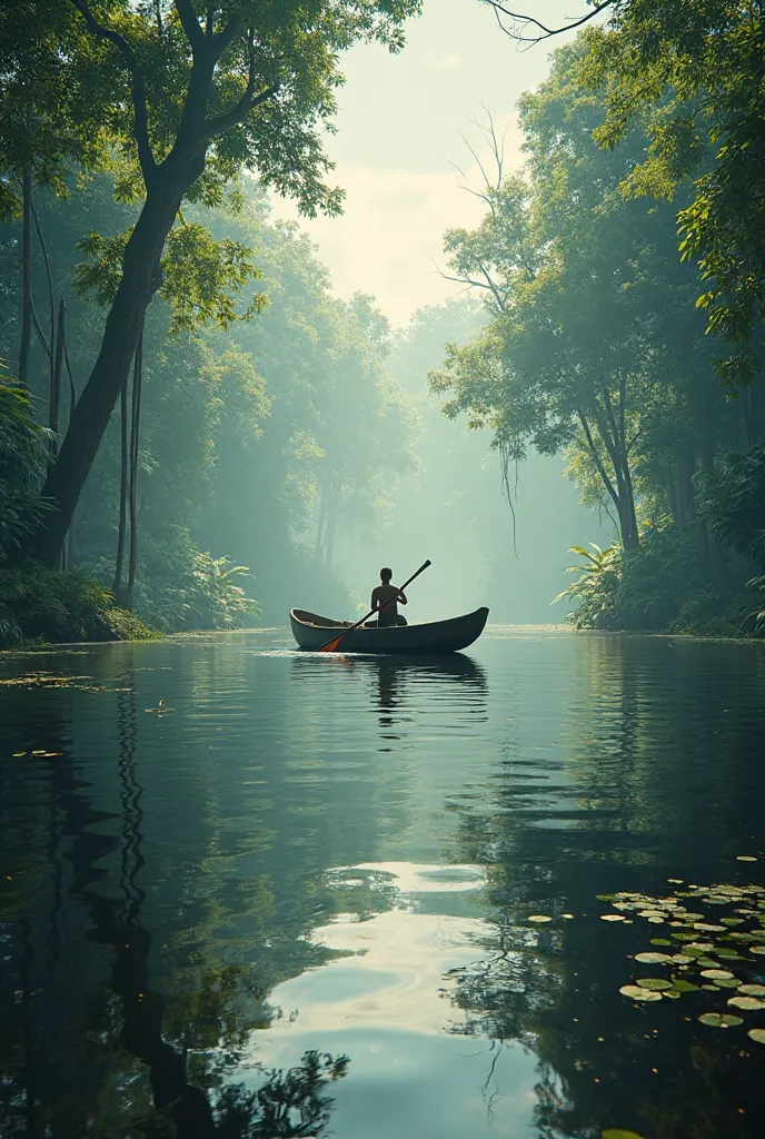  Riverinha canoe riding in the Amazon 