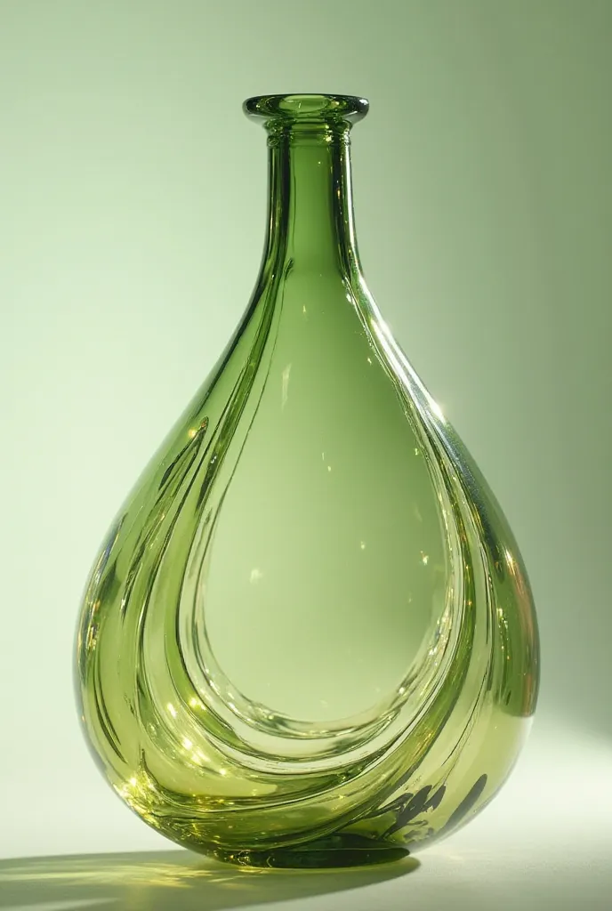 A fruit-shaped glass bottle called Inga feuilleei