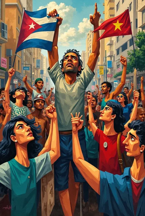 Cubist art: July 11th: demonstrations in Cuba