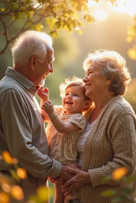 I want to create a happy family scene with 2 elderly spouses holding hands with 1 grandchild observed with EZVIZ C6N 3MP camera, make me a promotional video like this for the EZVIZ Camera 