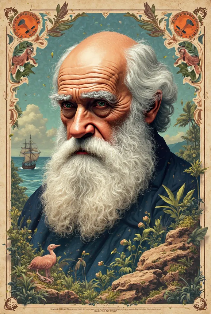 make a flyer about the life and works of charles darwin