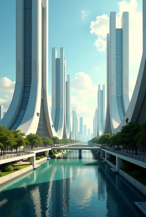 (photorealism:1.3) Brasilia Brazil with somewhat additionally advanced technology in the undertones, brilliantly shining environment, clean edges, touch of futuristic