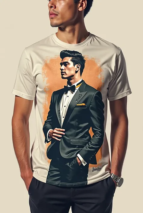 I then create for a brand called Luisito t-shirt that is extroverted, classic, modern and elegant.