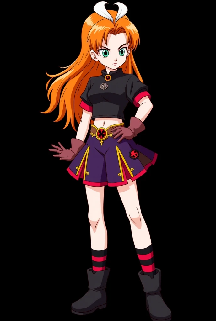 Personagem feminina de um criança de s idade. Wiccan sorceress from the Dragon Ball Classic universe with the traits of Akira Toriyama and made by the animation studio TOEI ANIMATION. Age: s.  Appearance

Hair :  Long and voluminous , in a vibrant shade of...