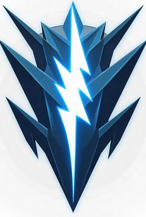 Create a division military symbol/icon written ThunderStiker Battalion, with the symbol being a blue and white lightning bolt 
