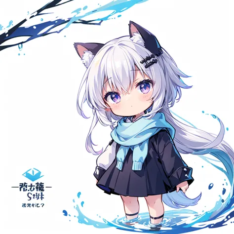 (white background),(  little character :1.4) 3rd grade、Alone,full body