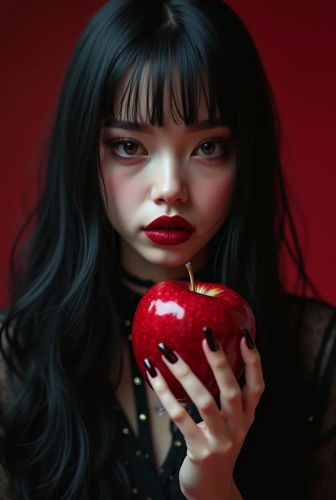 ((RAW photo),  absurd, ( absurd resolution)), masterpiece, best quality, (Extremely detailed 8k unit CG wallpaper), ( lipstick best illustration), ( best shade ), Realistic lighting, detailed and beautiful shine, (( 21 years old)), girl,  long black hair, ...