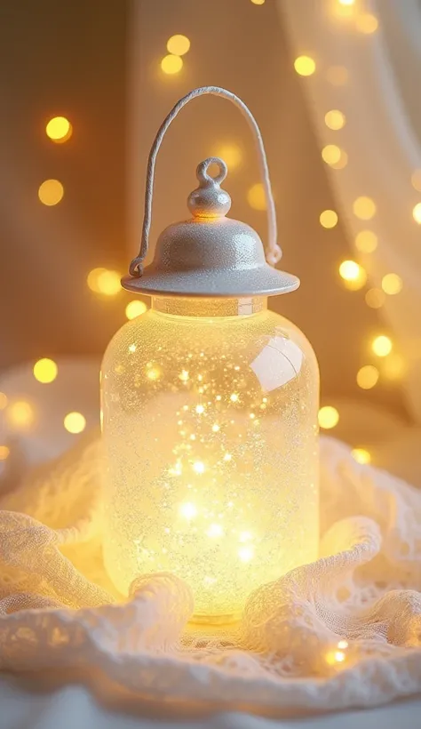    light white　glass gift  、   The gift is transparent     ,   Crystals made of crystals   , 、 neon、The background is also yellow  、 Genuine、   glitter effects   ,    Drop Shadow   ,    The background is white  、   antique white lace cloth 、   lantern high...