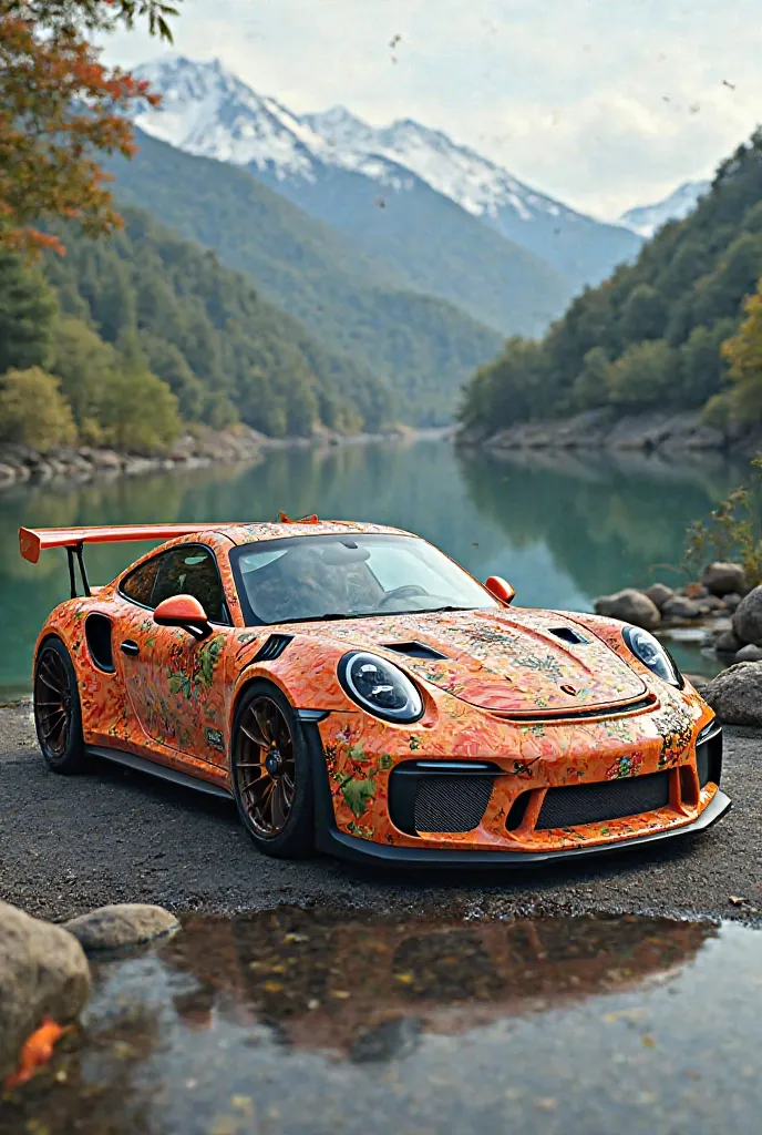 The porchese 911 gt3 rs made from sushi