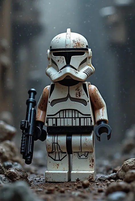 Make a lego 501st clone trooper going dark