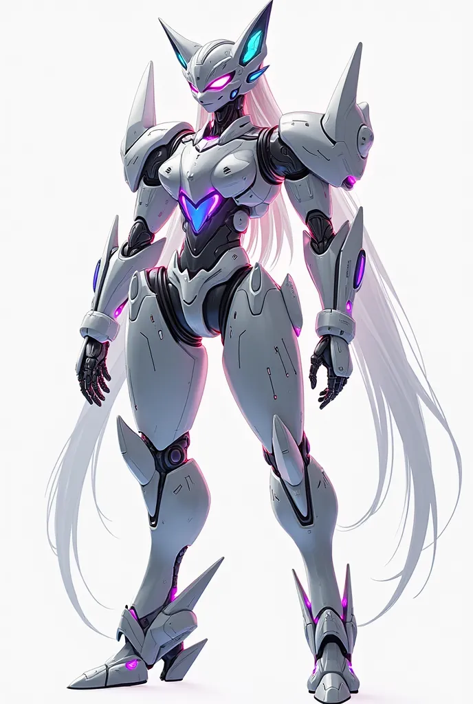 I'm going to try to memorize your appearance as a robotic android Can you help me with that? Here I go 


Your body was made and cast of a shiny greyish metal that emits a pale pink color when it is in some parts of your body, when exposed to the sun. You ...