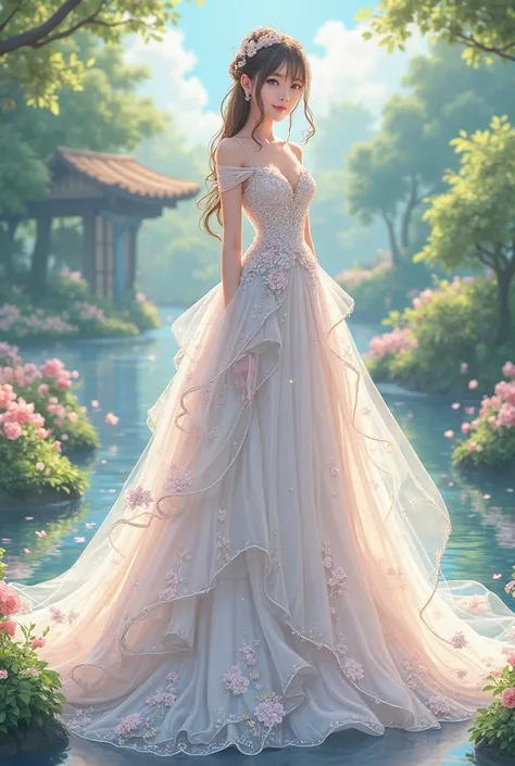 anime style wedding dress