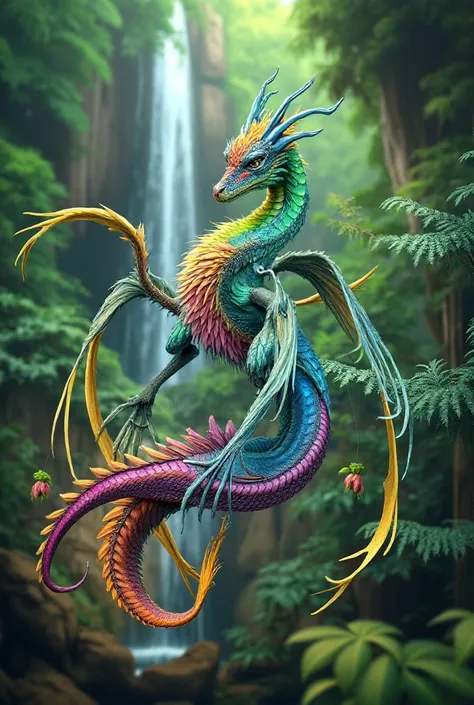 From Wings of Fire, make a Rainwing out of the same colors as this dragoness!