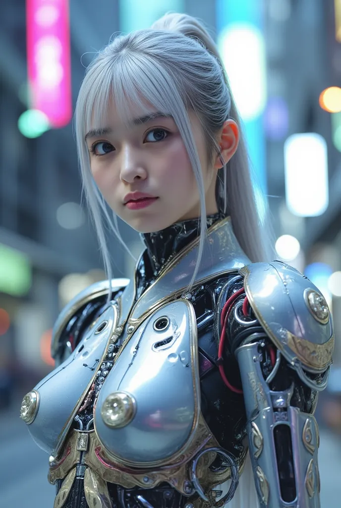 A cyborg girl is born with the exoskeleton and abilities of a wolf.
UHD, masterpiece, accurate, super detail, high details, high quality, award winning, best quality, highest, 16k, detailed face, realistic textured skin, perfect anatomy, perfect fingers, H...