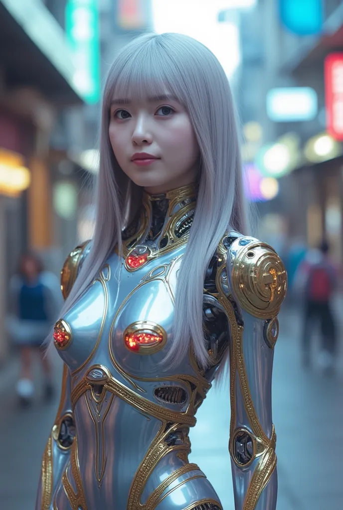 A cyborg girl is born with the exoskeleton and abilities of a wolf.
UHD, masterpiece, accurate, super detail, high details, high quality, award winning, best quality, highest, 16k, detailed face, realistic textured skin, perfect anatomy, perfect fingers, H...