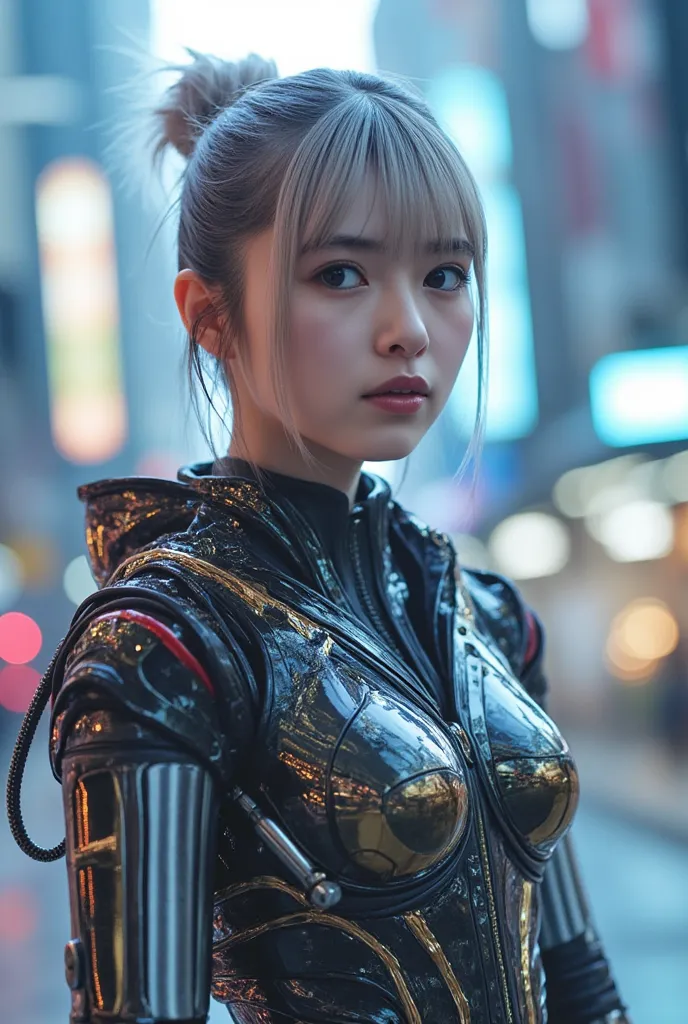 A cyborg girl is born with the exoskeleton and abilities of a wolf.
UHD, masterpiece, accurate, super detail, high details, high quality, award winning, best quality, highest, 16k, detailed face, realistic textured skin, perfect anatomy, perfect fingers, H...