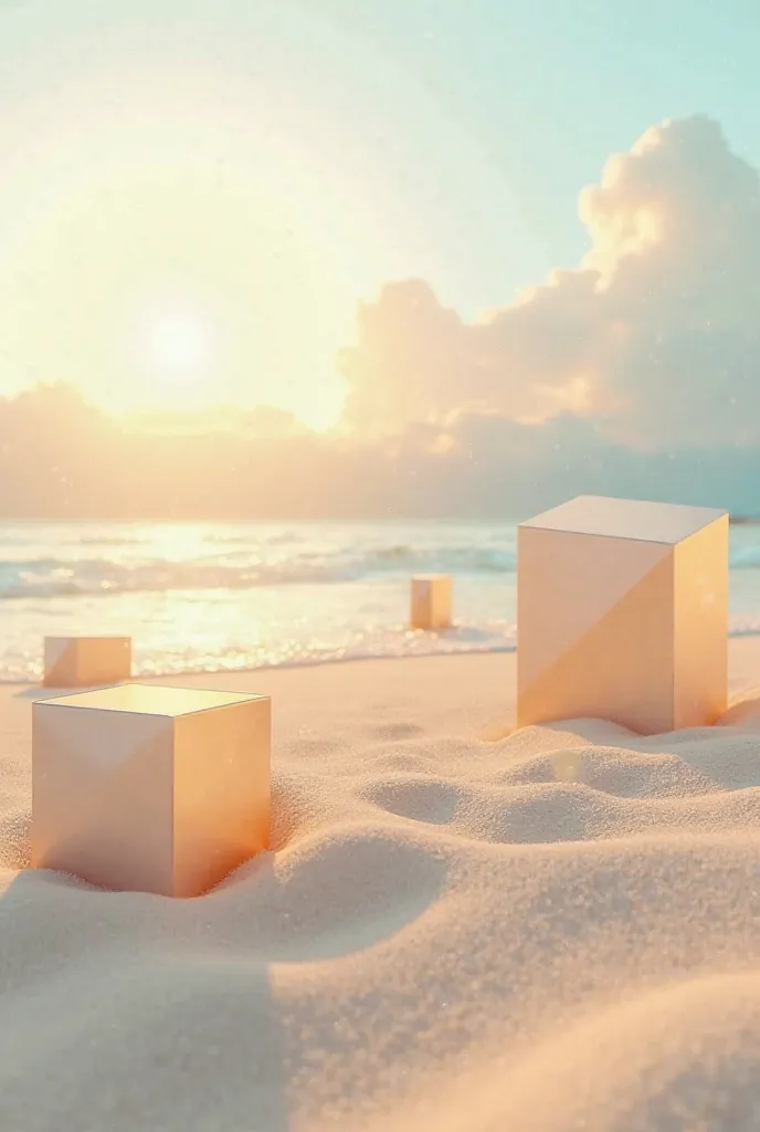 I need a background that says cubes on a beach