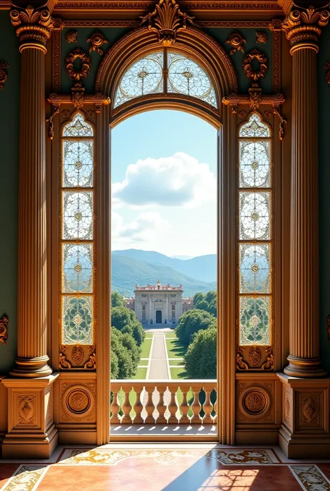 Windows of a royal palace 