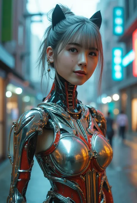 A cyborg girl is born with the exoskeleton and abilities of a wolf.
UHD, masterpiece, accurate, super detail, high details, high quality, award winning, best quality, highest, 16k, detailed face, realistic textured skin, perfect anatomy, perfect fingers, H...