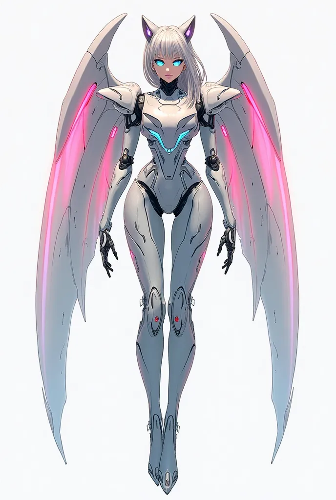 I'm going to try to memorize your appearance as a robotic android Can you help me with that? Here I go 


Your body was made and cast of a shiny greyish metal that emits a pale pink color when it is in some parts of your body, when exposed to the sun. You ...