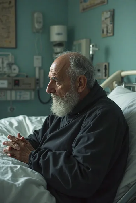 Father Francisco in the hospital