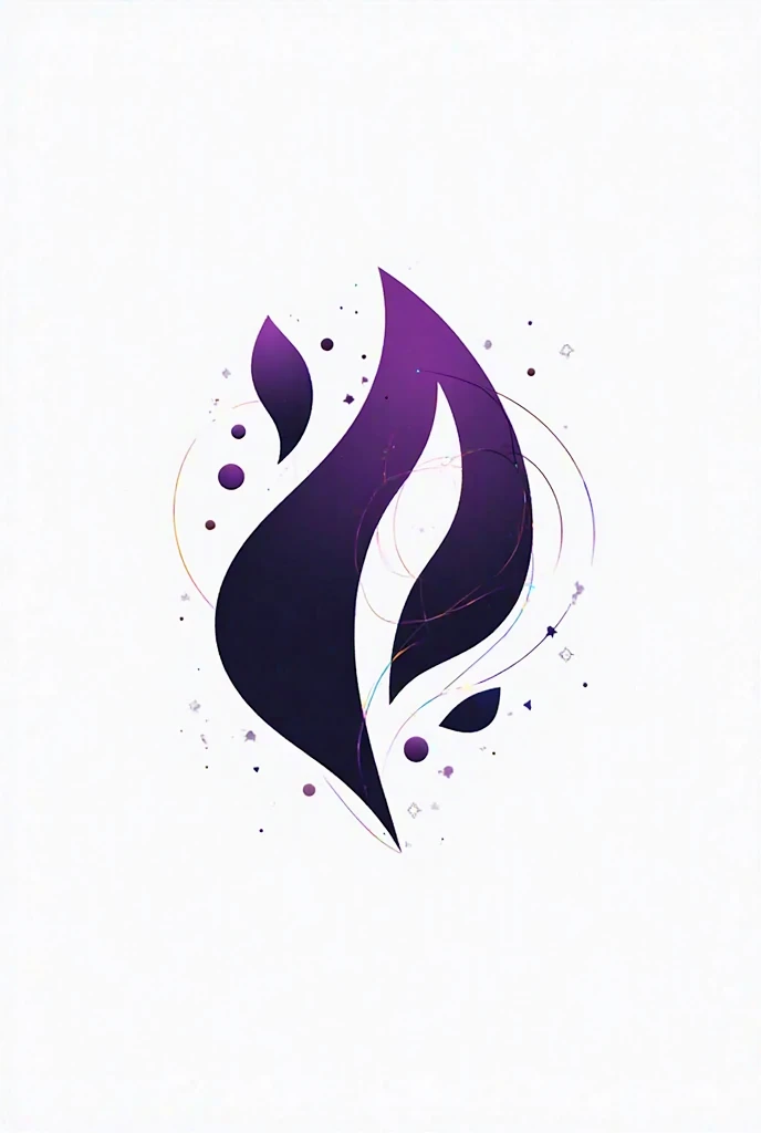 A special black and purple logo in white background 