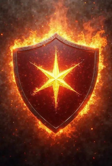 Star of Life shield logo with fire in the background