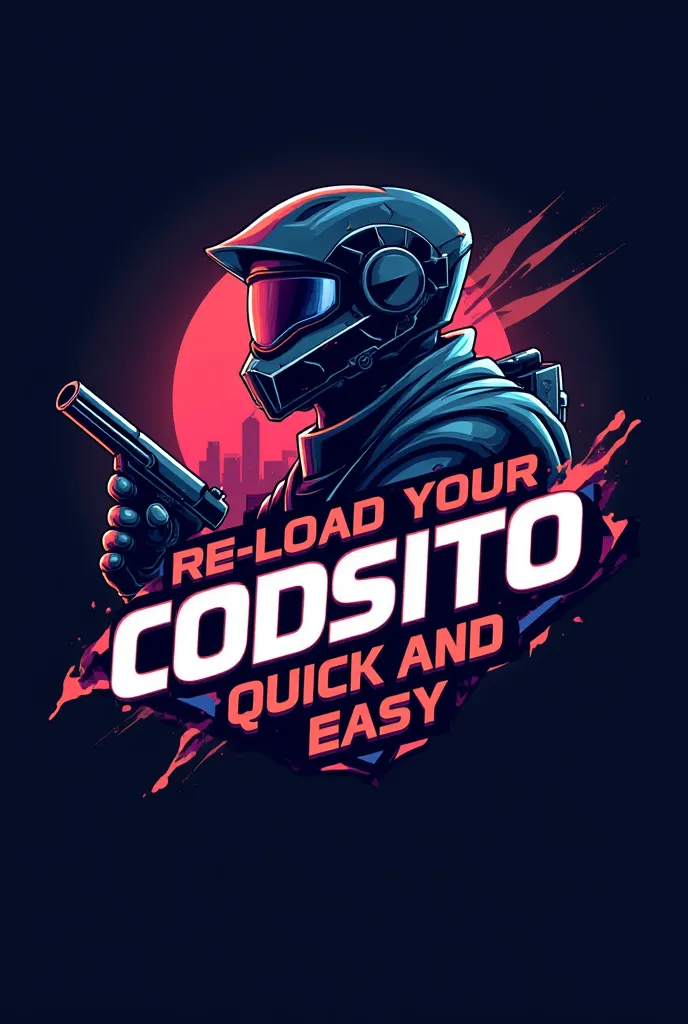 A futuristic gamer logo and saying Reload your CODSITO Quick and easy