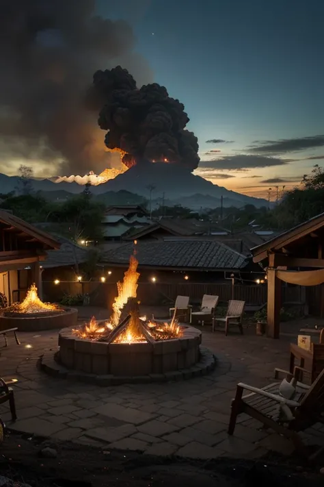 Merapi Haven is a town built beside Gunung Merapi, designed to blend resilience and tradition. Homes are made of volcanic rock and bamboo, ensuring durability against eruptions and tremors. The town features elevated hydroponic farms and an advanced evacua...