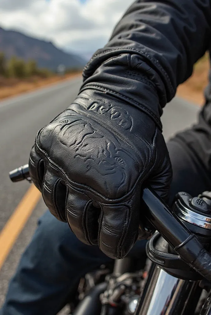 Create me motorcycle gloves with fox letters