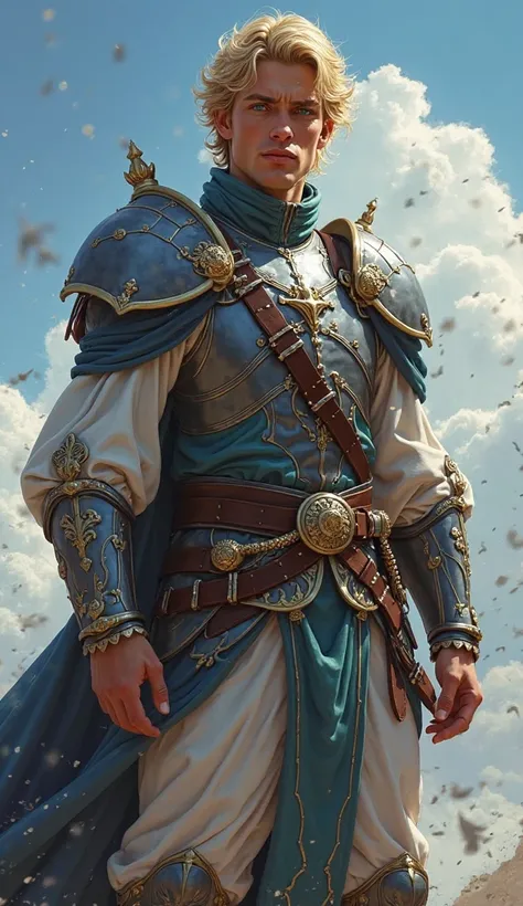 Prince Aldric Velora – The Skybound Heir

Prince Aldric Velora stands at an imposing 6’2” (188 cm), his presence both regal and untamed. His body is a balance of elegance and power, sculpted through years of aerial combat training. His broad shoulders and ...