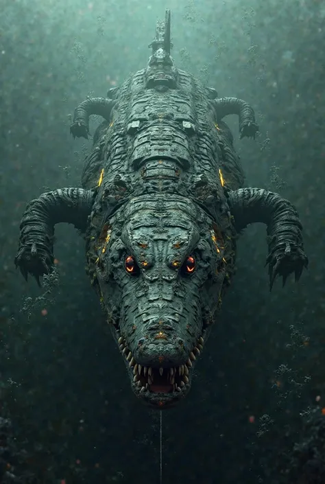 Crocodile head submarine