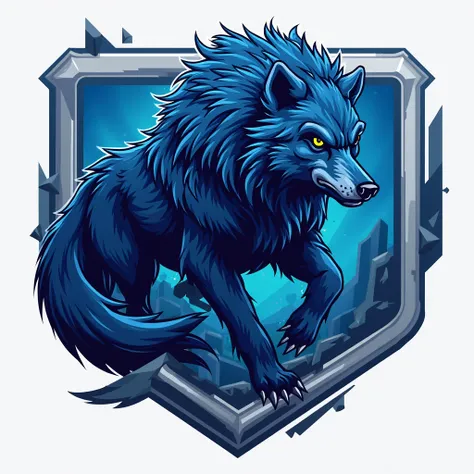 Blue wolf logo for the third most realistic jerseys