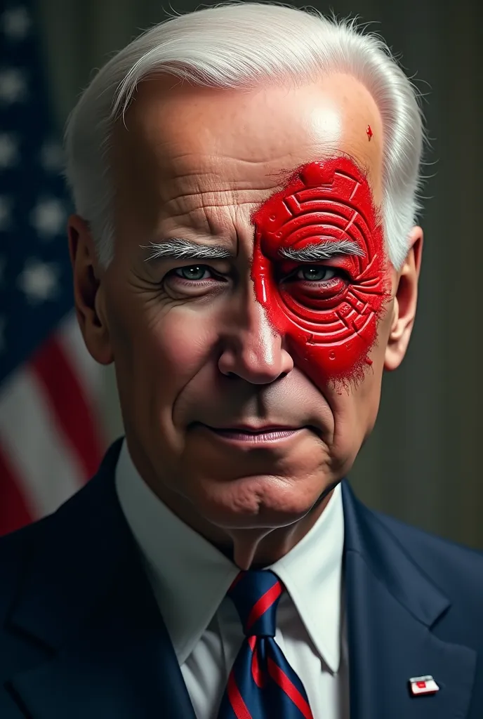 Make joe Biden with a sharingan 