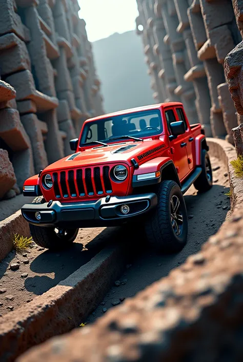 red jeep on the Maze image