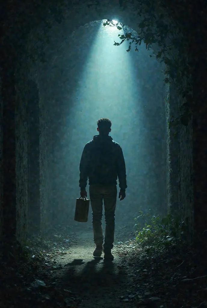 One evening, equipped with only a flashlight and a notebook, Ethan enters inside