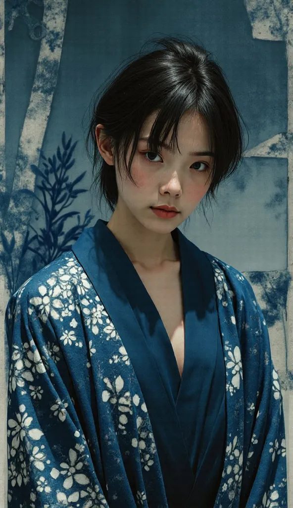 Indigo kimono