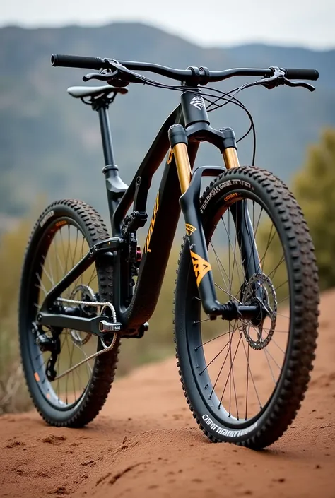 Venzo Vulcan bicycle frame armed for dirt disciplines
