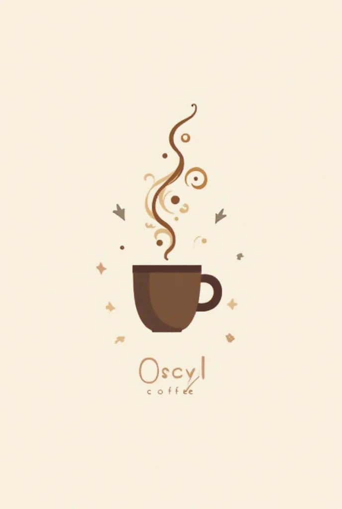 Un logo pour un tiny coffee shop dont le est OSCYL COFFEE 