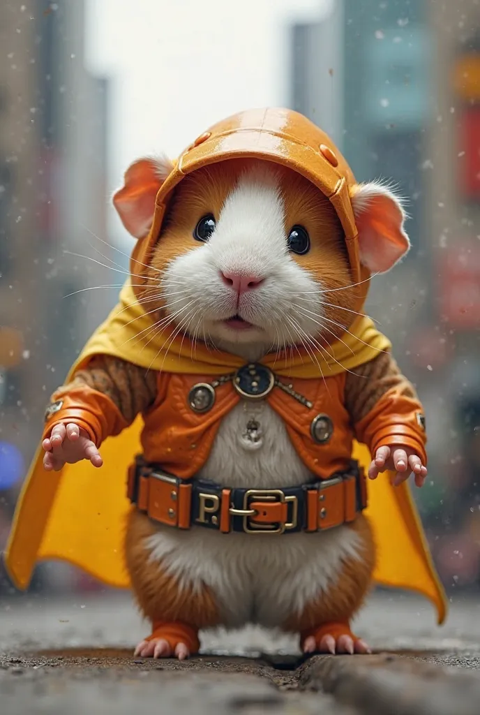 Create a superhero and have her costume inspired by a guinea pig