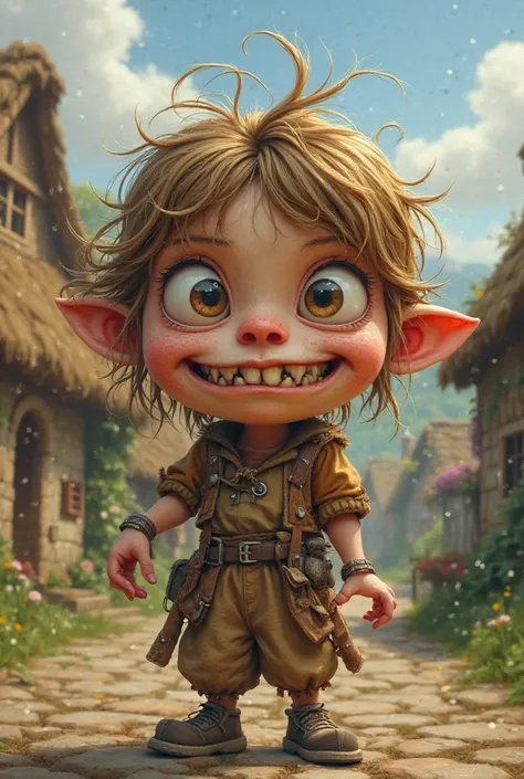 infuriating girl from the village, appearance is similar to a toad 
