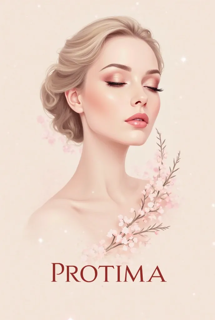 A my cosmetic shop name logo protima women beauty 