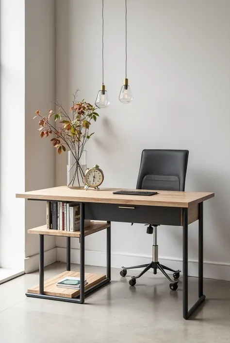 Study table with shelves make it unique and modern