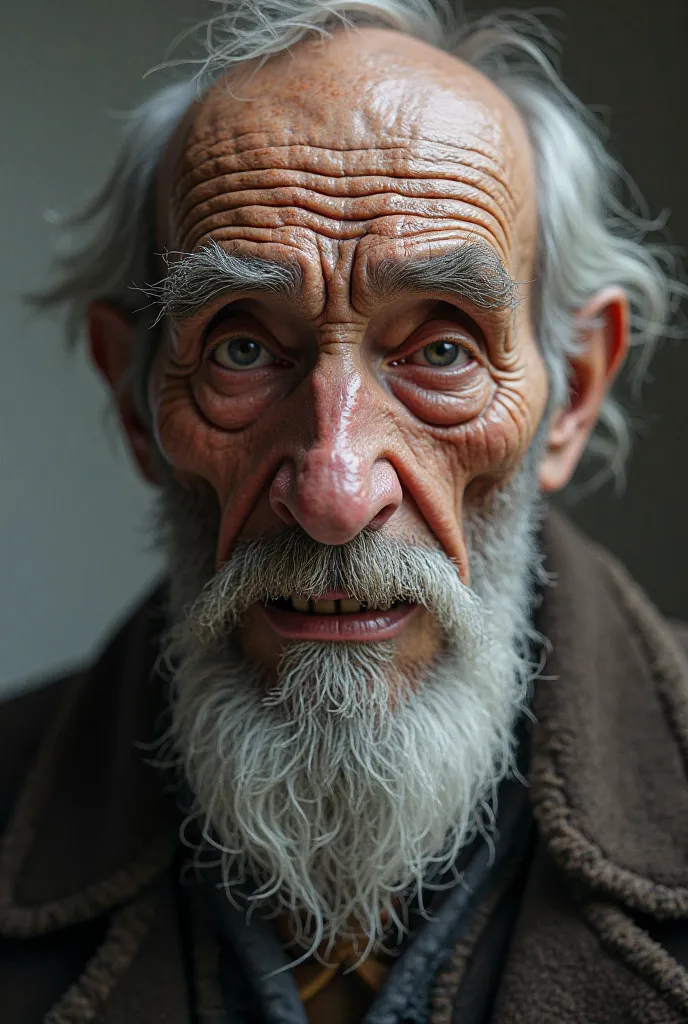 Old man with few teeth