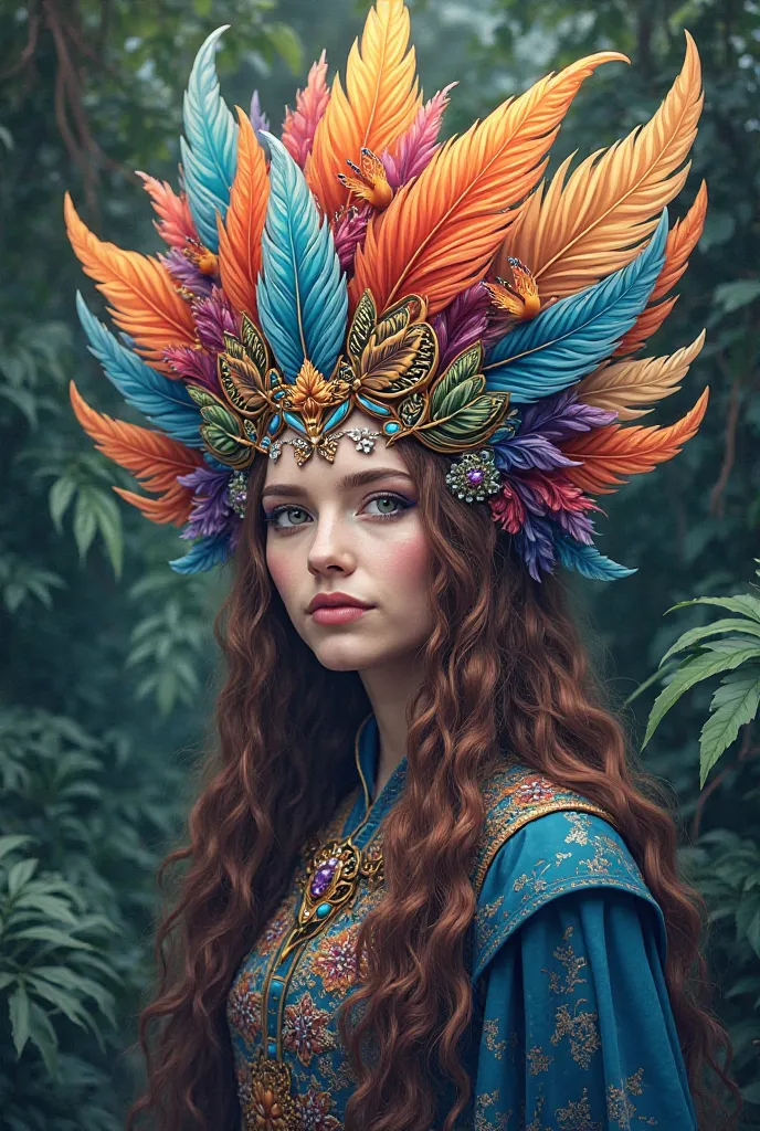 PLEASE HELP ME DESIGN A HAIRSTYLE HEADDRESS WITH FEATHERS OR BIRDS FOR INSPIRATION