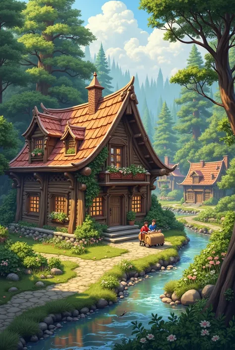 Forest house village 