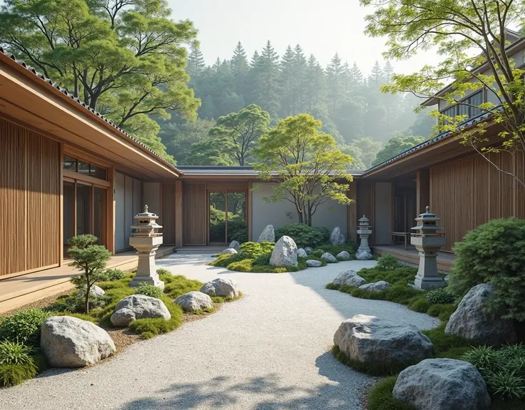  Japanese Zen style： The perfect fusion of tranquility and， Japanese Zen style格的花园， with simple 、 Tranquility and features， Emphasize the symbiosis of man and nature。 Through the carefully designed dry landscape、 Stone lanterns and bamboo fences， Create a ...