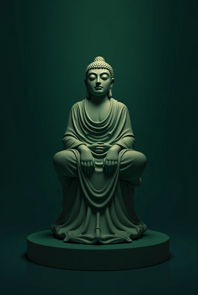 Load buddha character.I want to background is dark green 