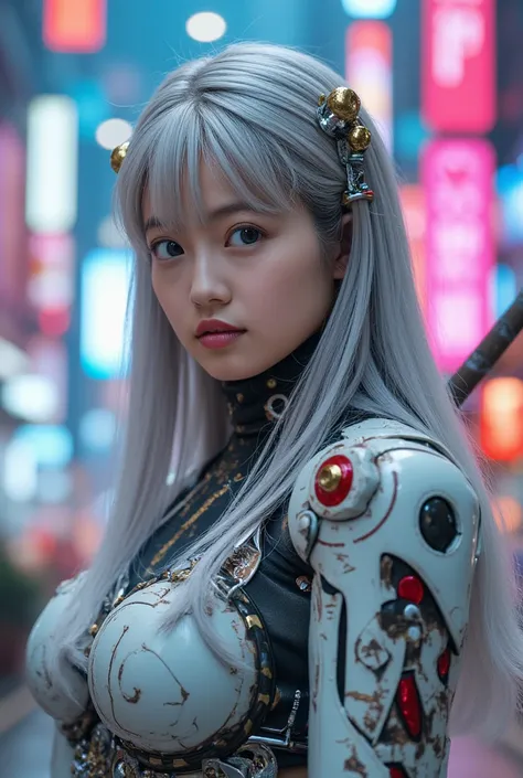 A cyborg girl is born with the exoskeleton and abilities of a wolf.
UHD, masterpiece, accurate, super detail, high details, high quality, award winning, best quality, highest, 16k, detailed face, realistic textured skin, perfect anatomy, perfect fingers, H...