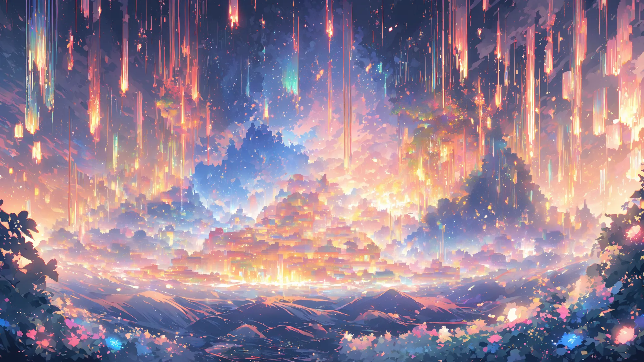 imagine a boundless digital expanse where ephemeral voxels cascade in a burst of shimmering light as a three dimensional heat map pulses with vibrant energy and luminescent rays emerge only to dissolve like delicate whispers into a living tapestry of mist.